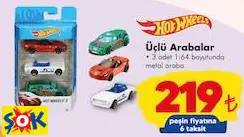 HOT WHEELS OYUNCAK ÜÇLÜ ARABA
